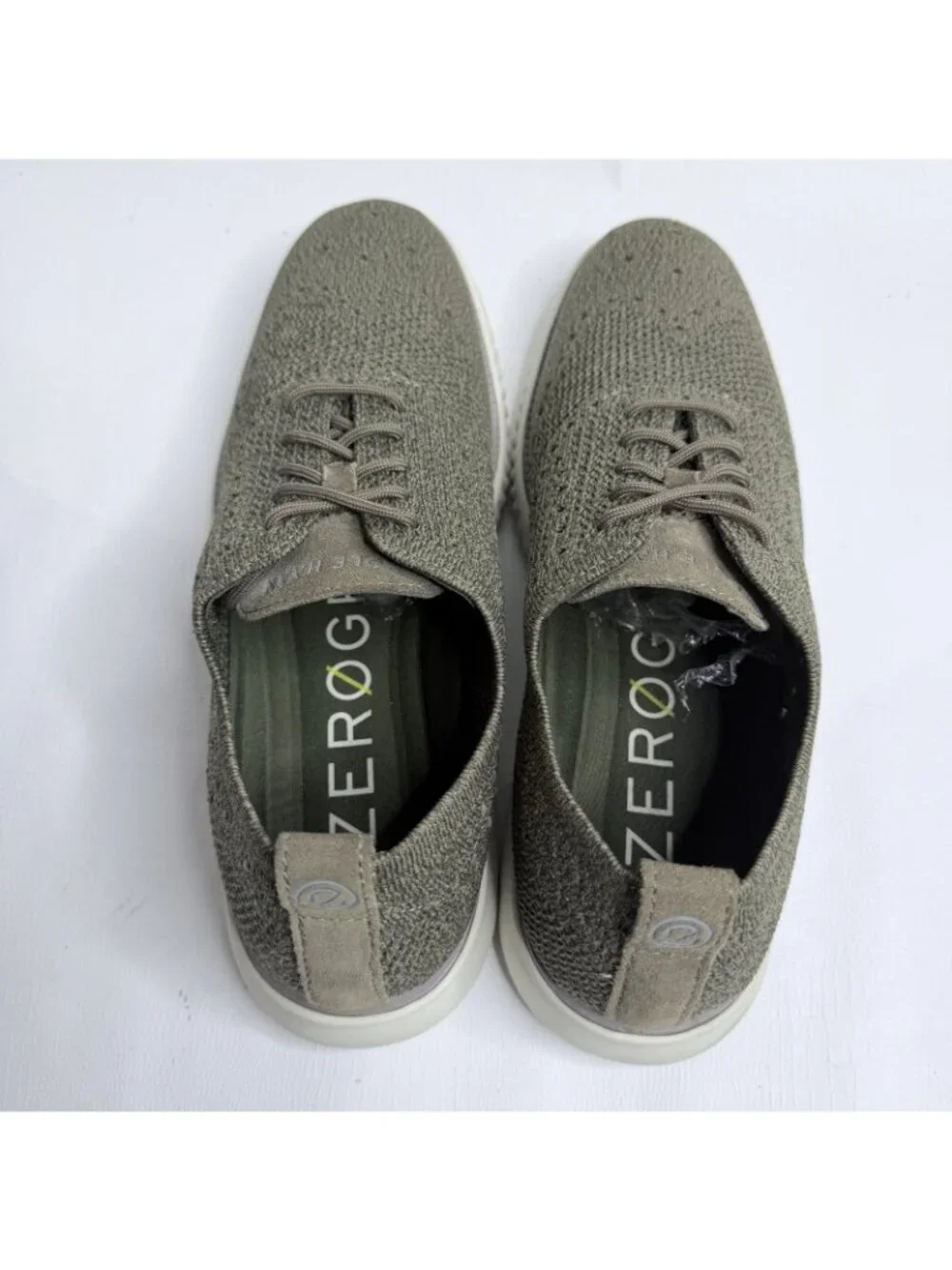 Cole Haan ZEROGRAND Oxford Mens Size 10 M Green Knit Casual Dress Shoes